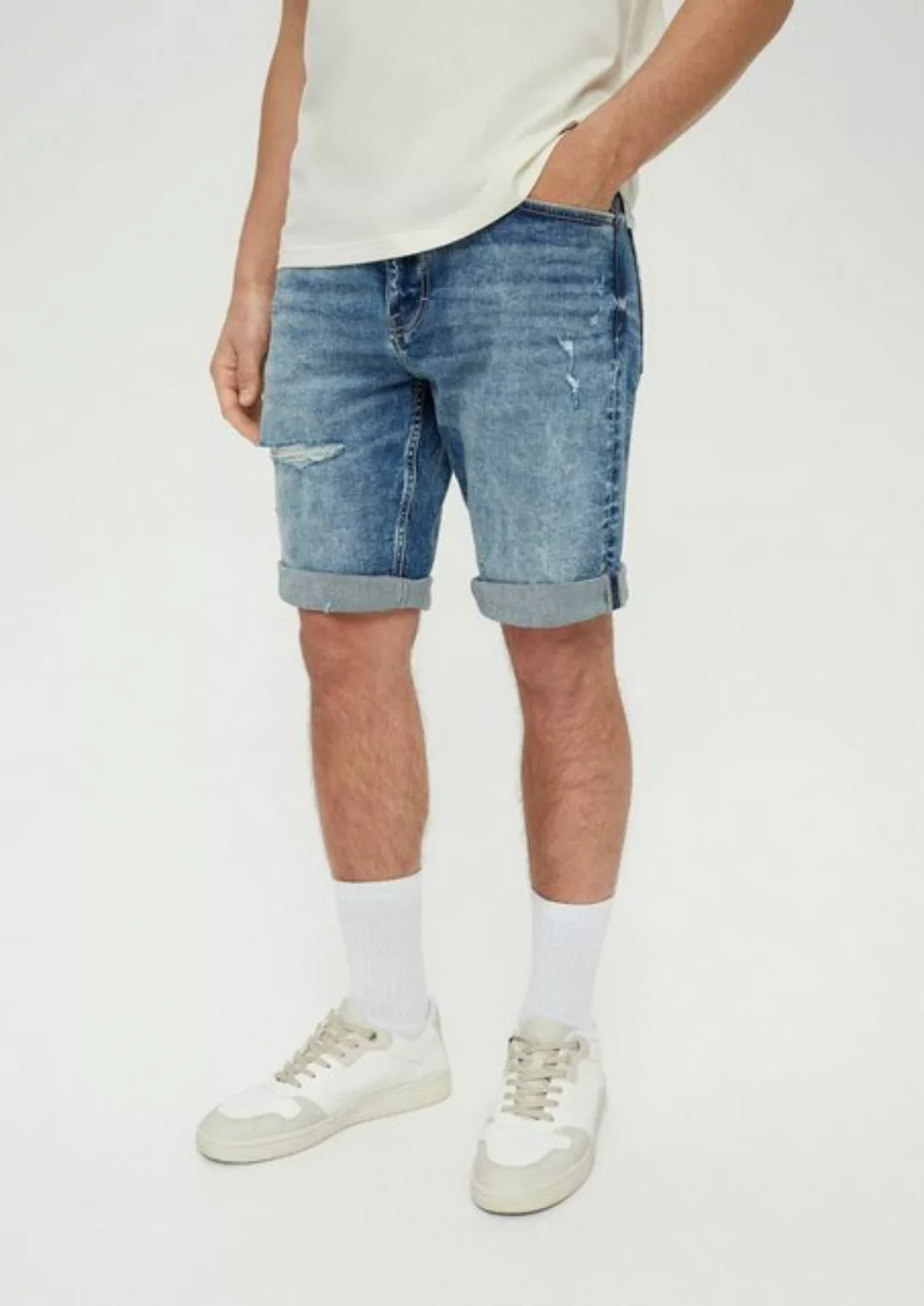 QS Jeansshorts Jeans-Bermuda John / Regular Fit / Mid Rise / Straight Leg W günstig online kaufen