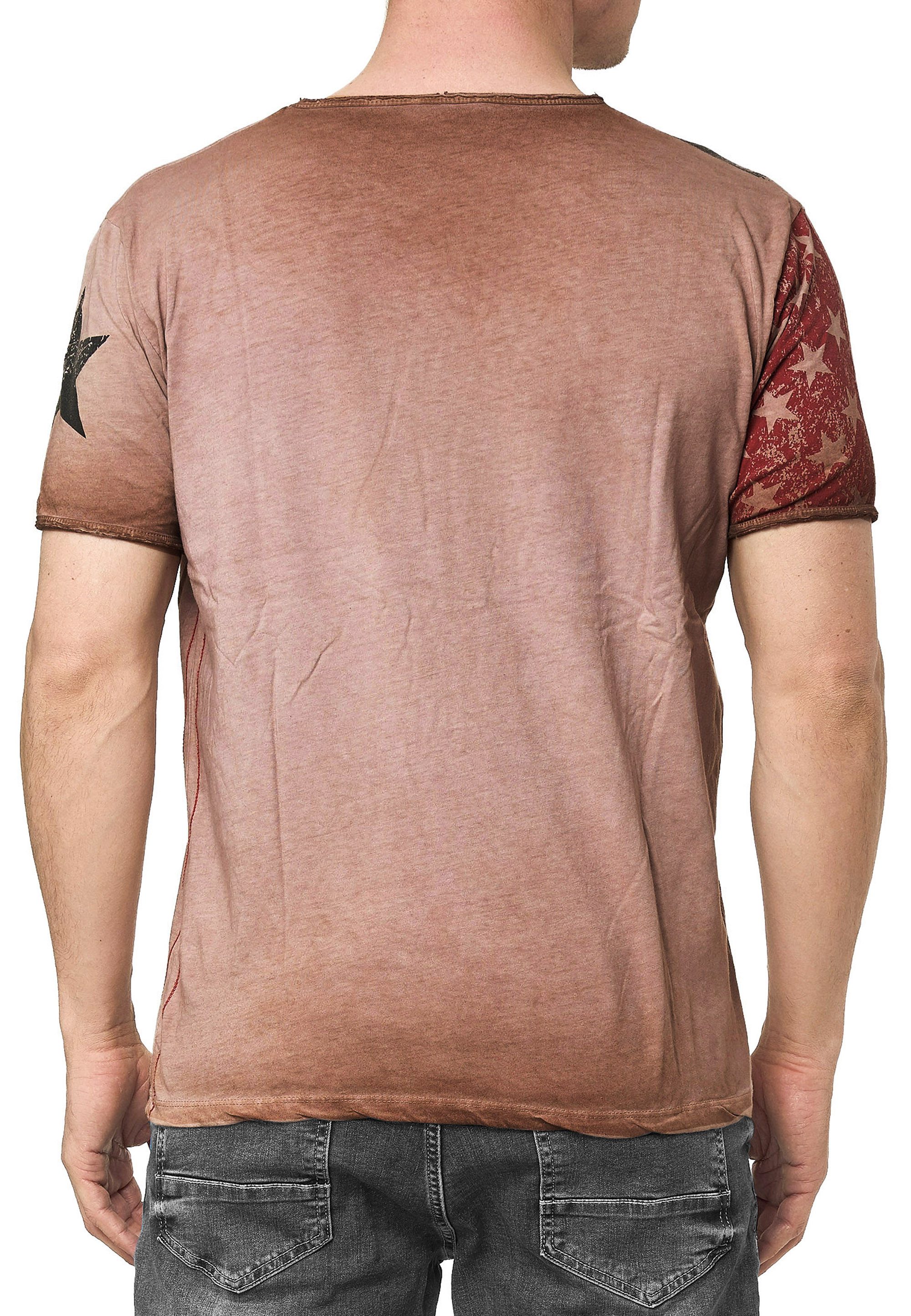 R-NEAL T-Shirt T-Shirt Verwaschen Regular Printed günstig online kaufen