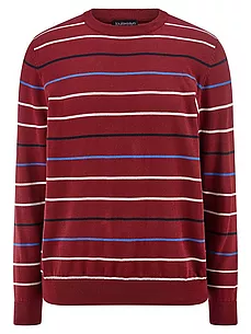 Rundhals-Pullover Peter Hahn rot günstig online kaufen