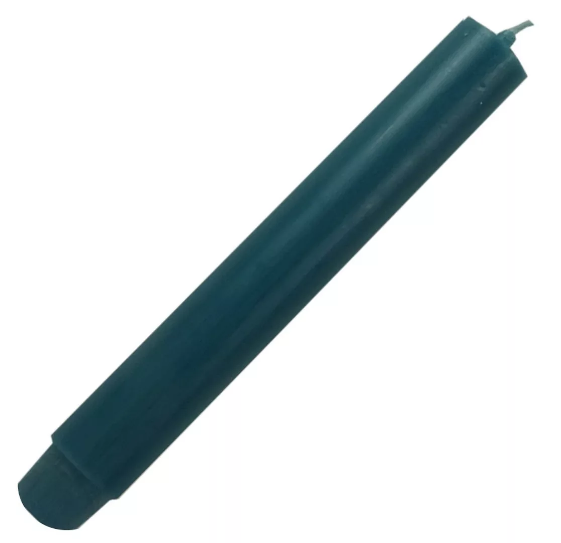 Dicke Stabkerze Durchgefärbt Petrol Blau 20cm x 2,5cm Tropffrei Premium günstig online kaufen