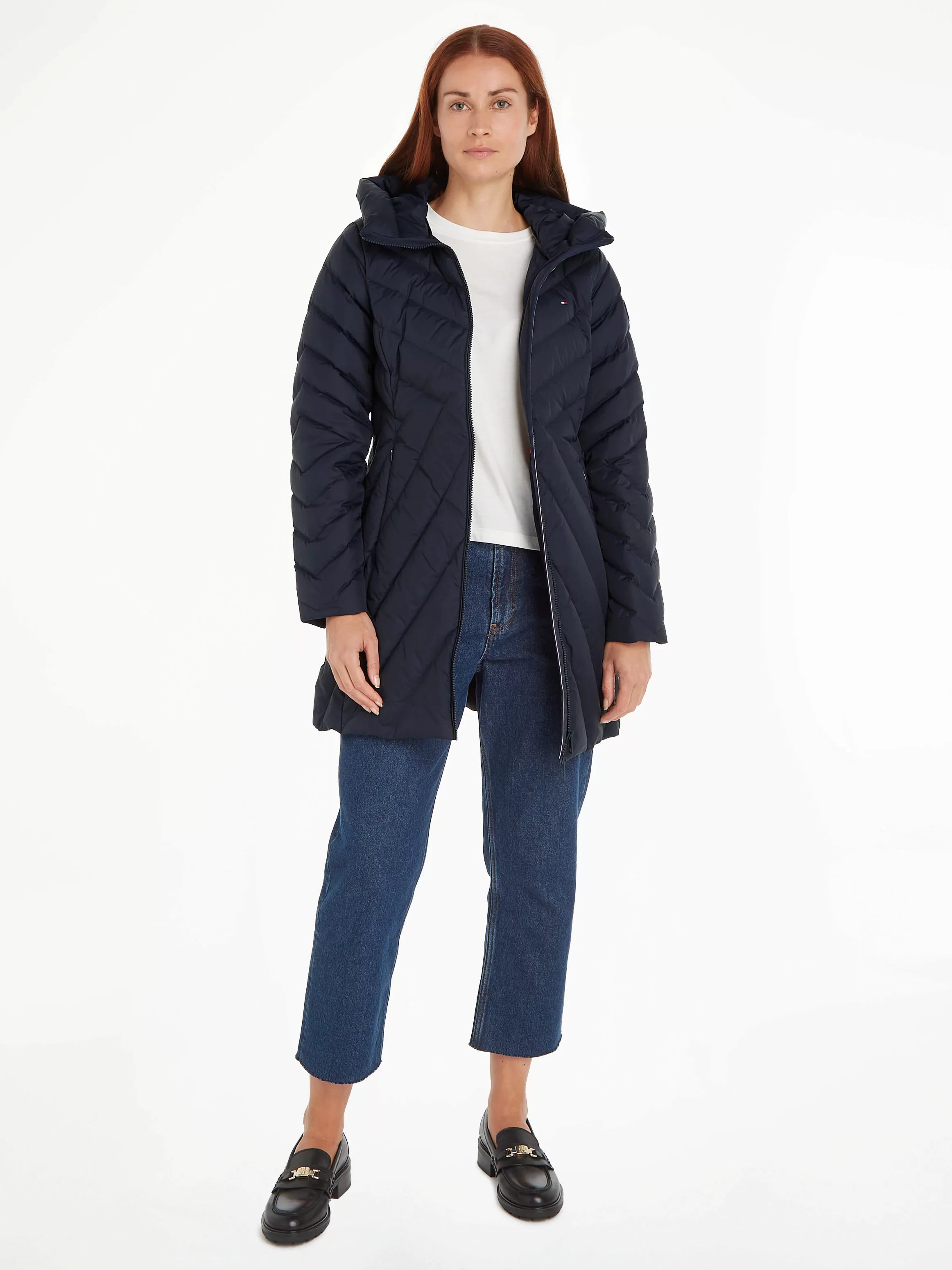 Tommy Hilfiger Steppmantel "CHEVRON MW PADDED COAT", mit mittelstarker Watt günstig online kaufen