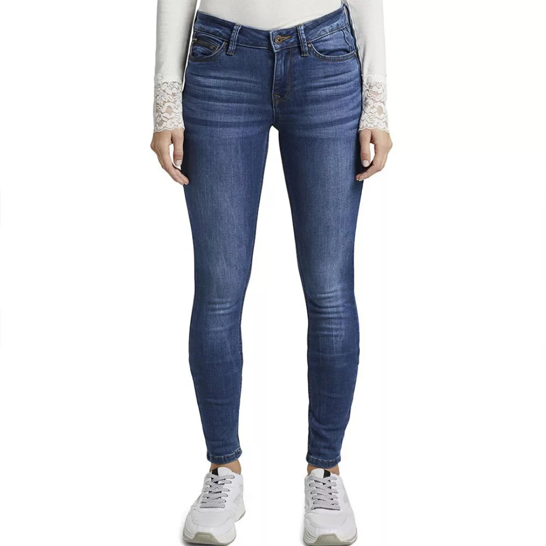 Tom Tailor Denim Damen Jeans Jona - Extra Skinny Fit - Blau - Clean Mid Sto günstig online kaufen