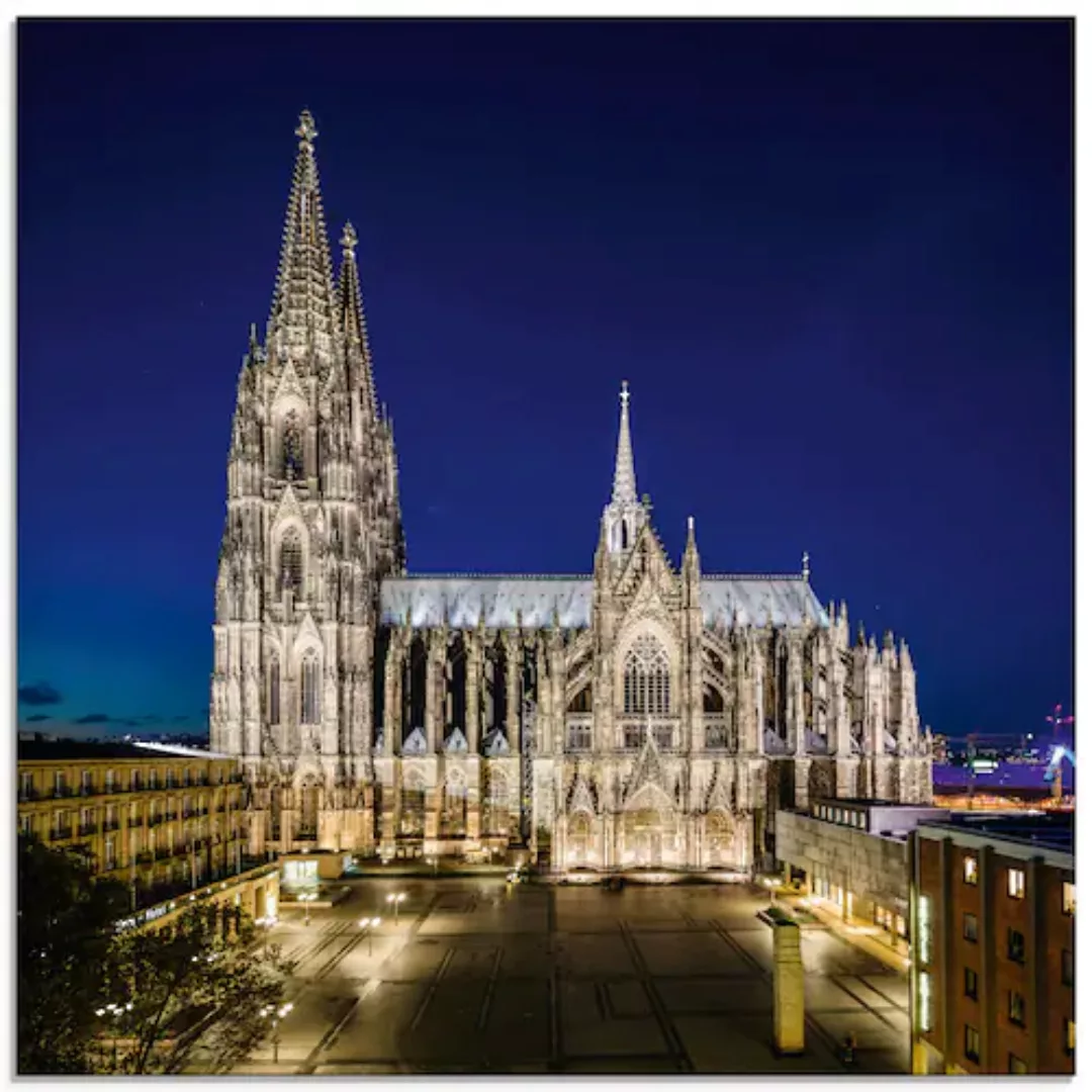 Artland Glasbild »Kölner Dom am Abend«, Gebäude, (1 St.), in verschiedenen günstig online kaufen