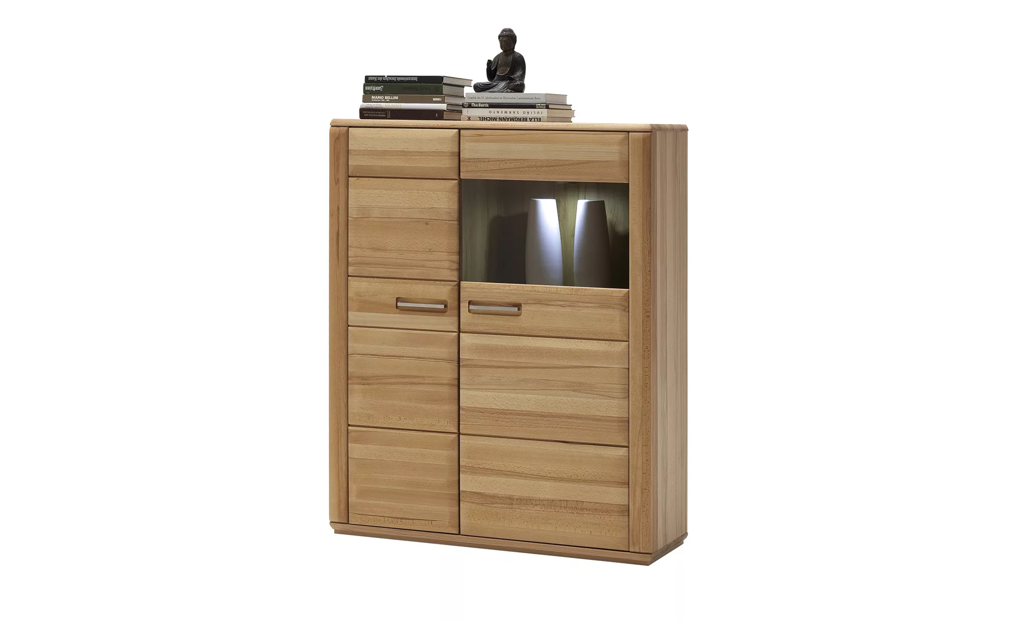 Woodford Kombi-Highboard  Dio ¦ holzfarben ¦ Maße (cm): B: 107 H: 131 T: 38 günstig online kaufen