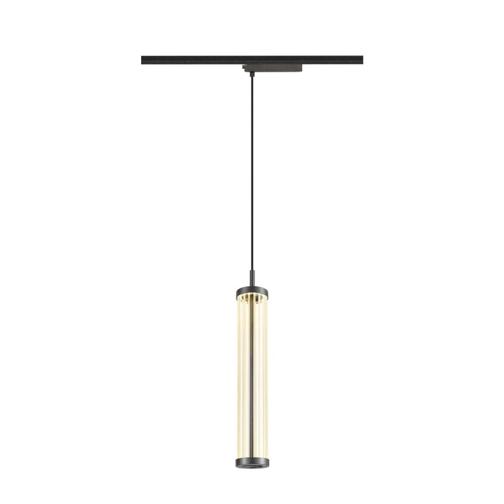 LED 1-Phasen Schienensystem Pendelleuchte Quimera in Bronze 8W 330lm günstig online kaufen