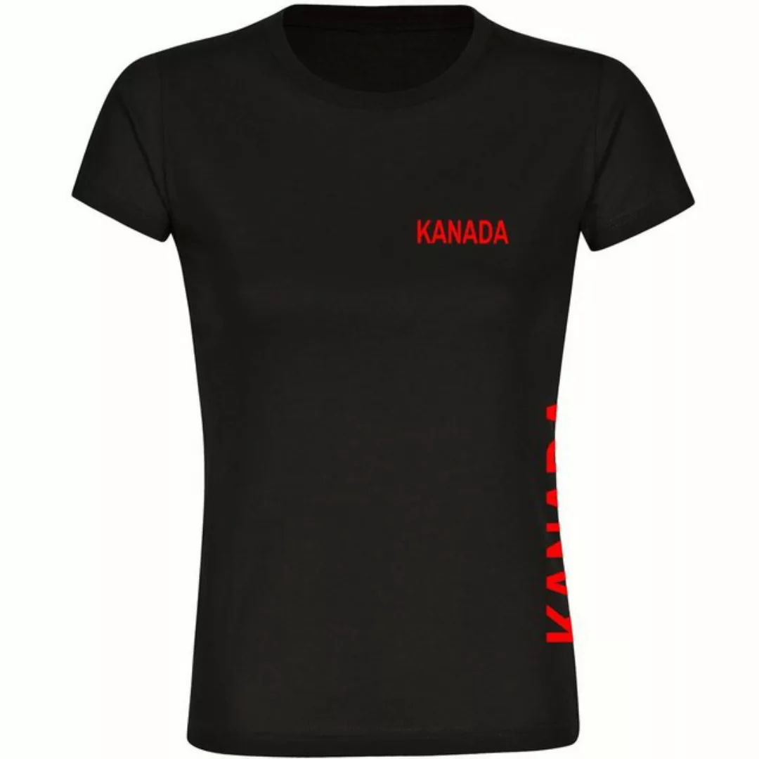 multifanshop T-Shirt Damen Kanada - Brust & Seite - Frauen günstig online kaufen