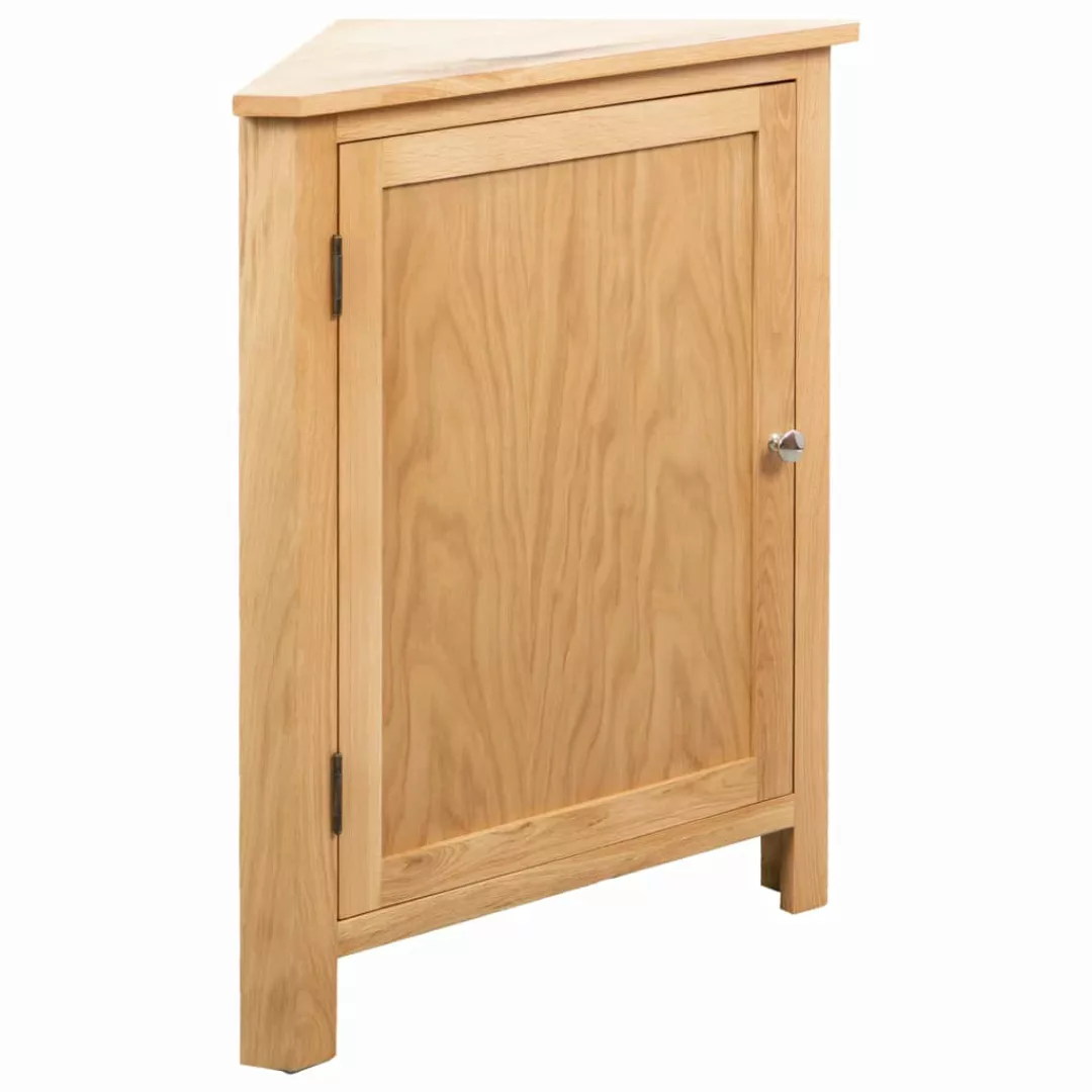 Eckschrank 59x36x80 Cm Massivholz Eiche günstig online kaufen