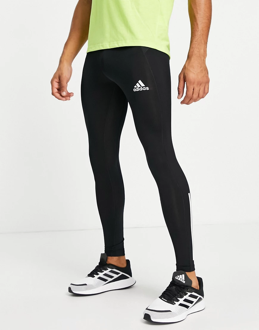 adidas Training – Techfit – Baselayer-Leggings in Schwarz mit den drei Stre günstig online kaufen