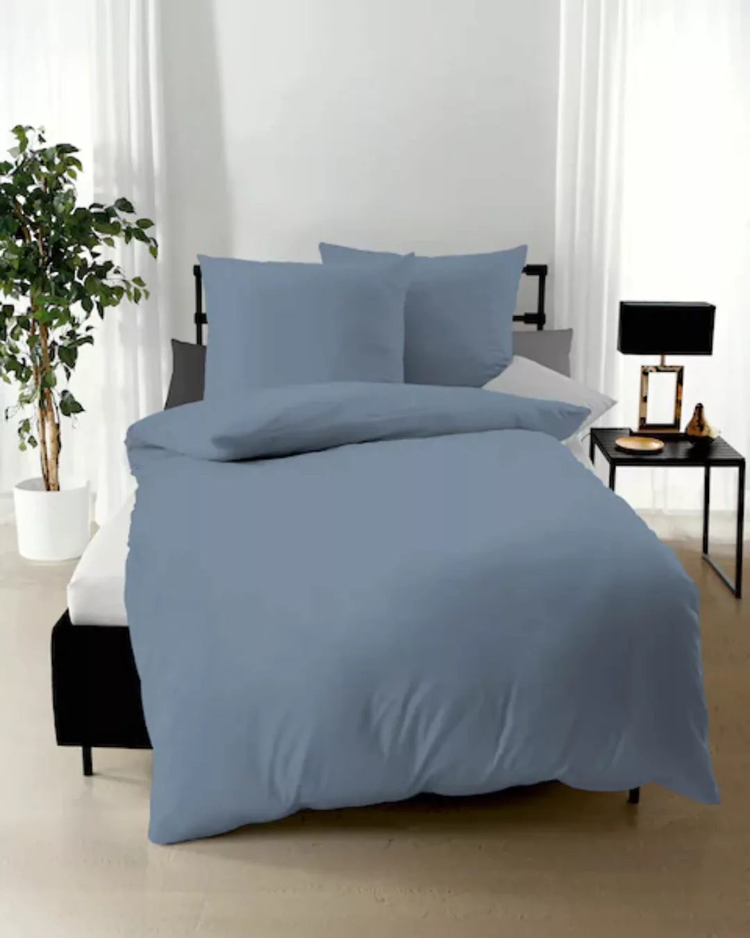 Kaeppel Bettwäsche Uni, Mako-Satin, 3 teilig, günstig online kaufen