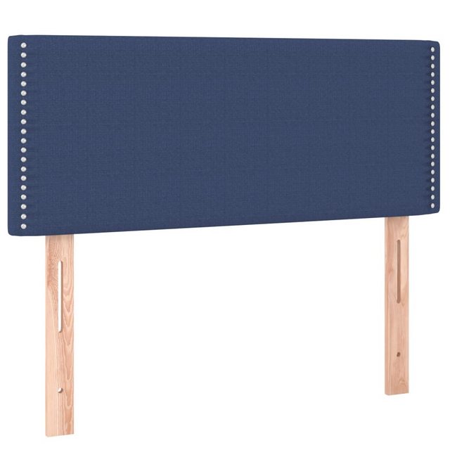 vidaXL Bett, Kopfteil Blau 80x5x78/88 cm Stoff günstig online kaufen