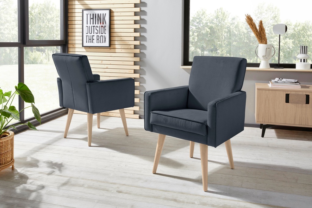 exxpo - sofa fashion Sessel "Lungo, Loungesessel mit moderner Kedernaht, be günstig online kaufen