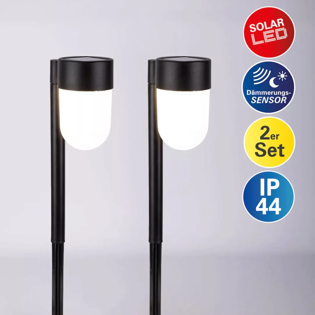 näve LED Solarleuchte "Sina", 2 flammig, Leuchtmittel LED-Modul  LED wechse günstig online kaufen