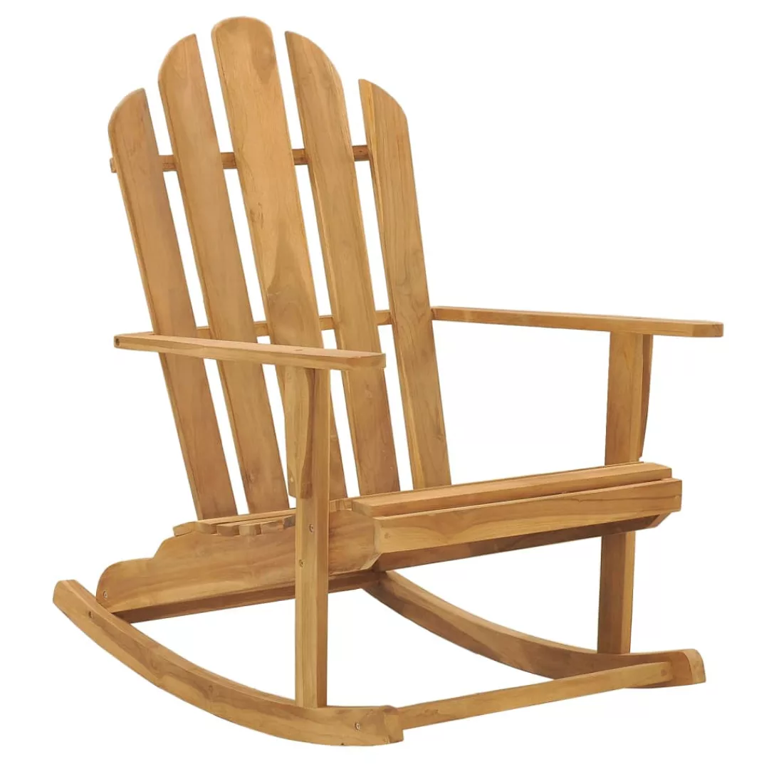 Vidaxl Adirondack-schaukelstühle 2 Stk. Massivholz Teak günstig online kaufen