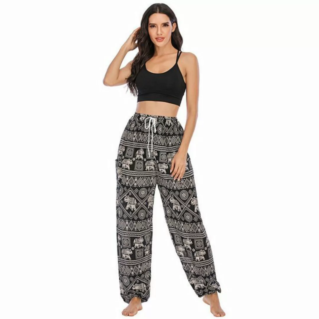 AUKUU Loungepants Bohemian Yogahose, Haremshose, Yogabekleidung für Damen, günstig online kaufen