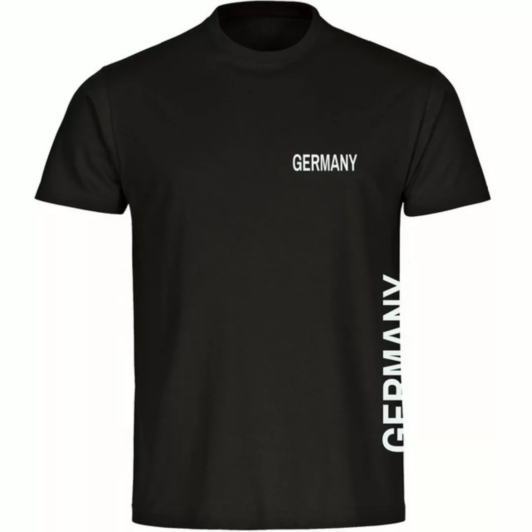 multifanshop T-Shirt Herren Germany - Brust & Seite - Männer günstig online kaufen