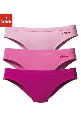 s.Oliver Bikinislip (3er-Pack) aus elastischer Baumwoll-Qualität günstig online kaufen