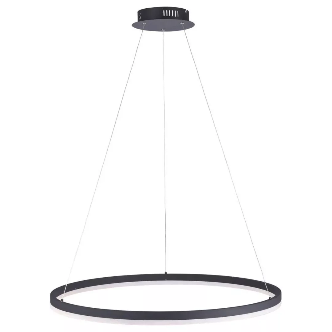 Paul Neuhaus LED-Pendelleuchte Titus Anthrazit Ø 80 cm günstig online kaufen