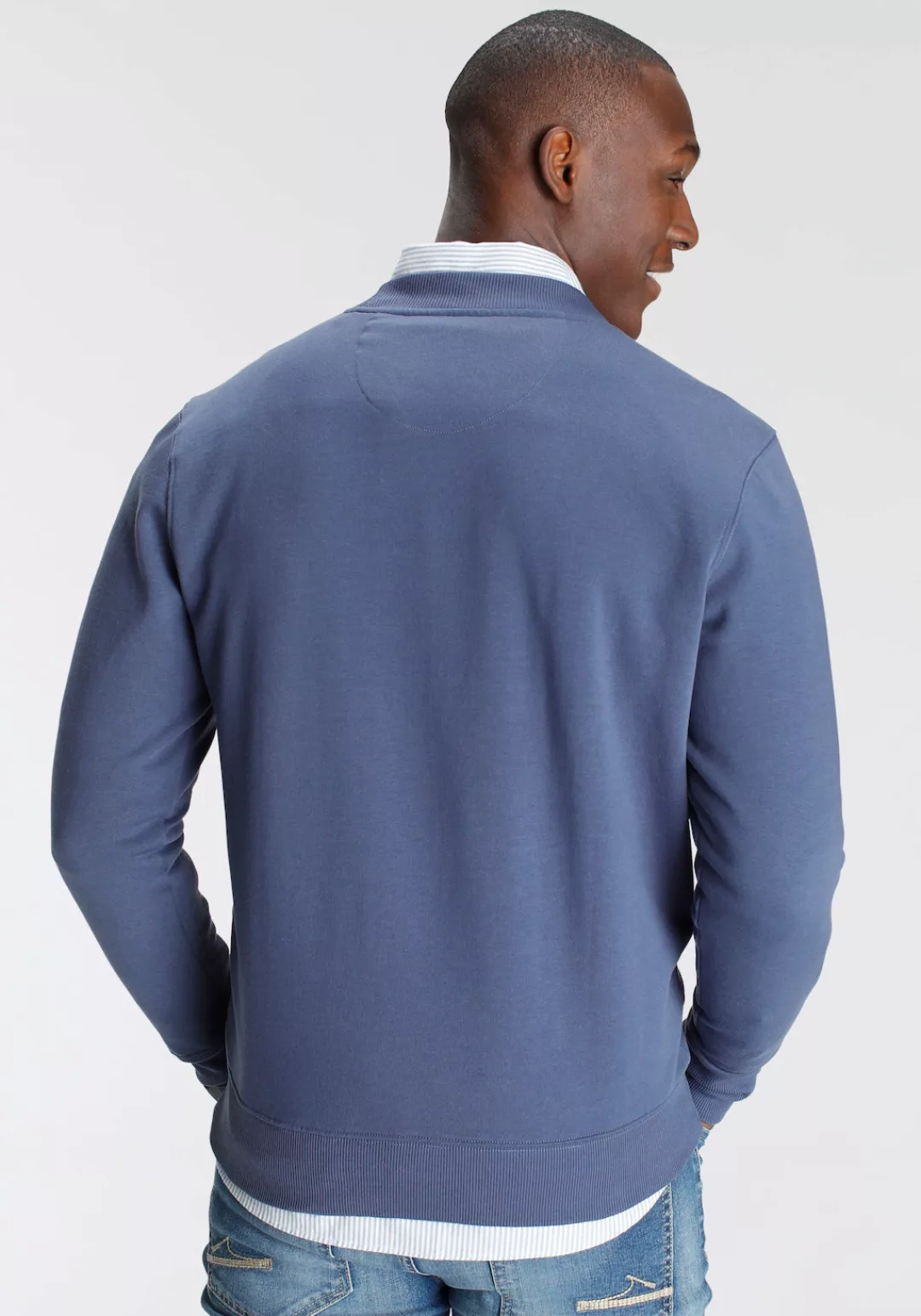 DELMAO Sweatshirt Langarm, Regular Fit, unifarben, Basic-Stil günstig online kaufen