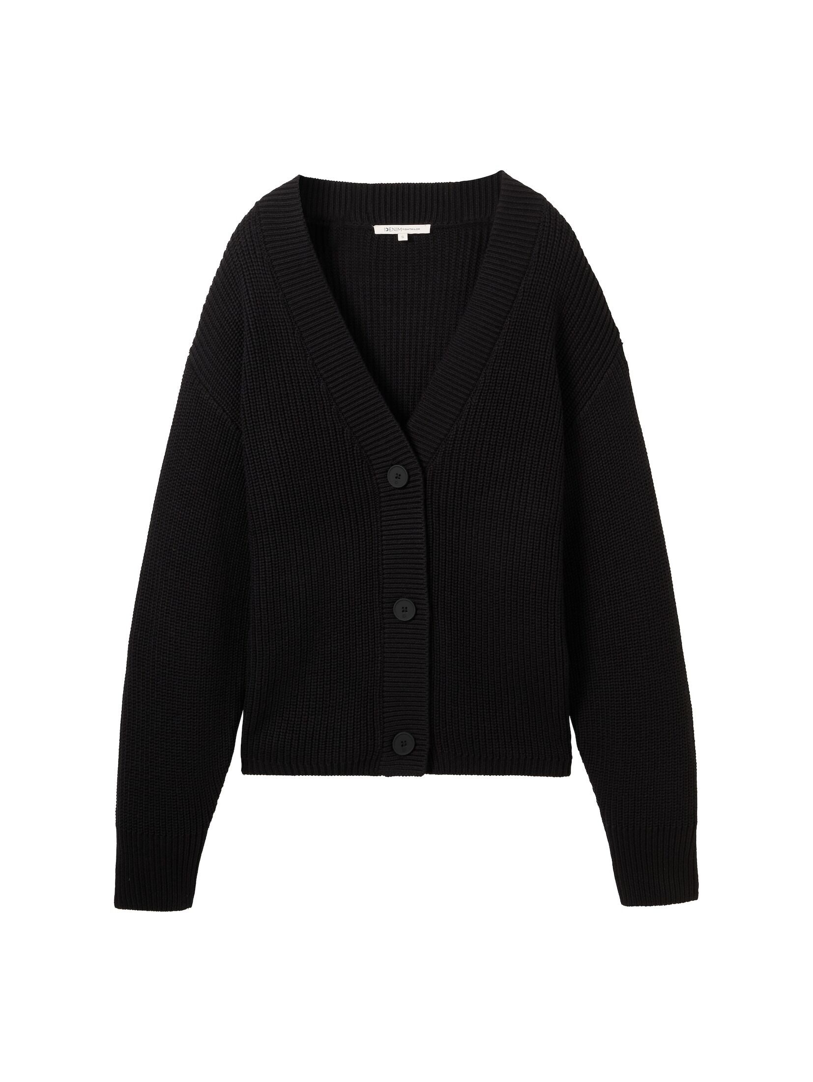 TOM TAILOR Denim Cardigan mit Strickstruktur günstig online kaufen