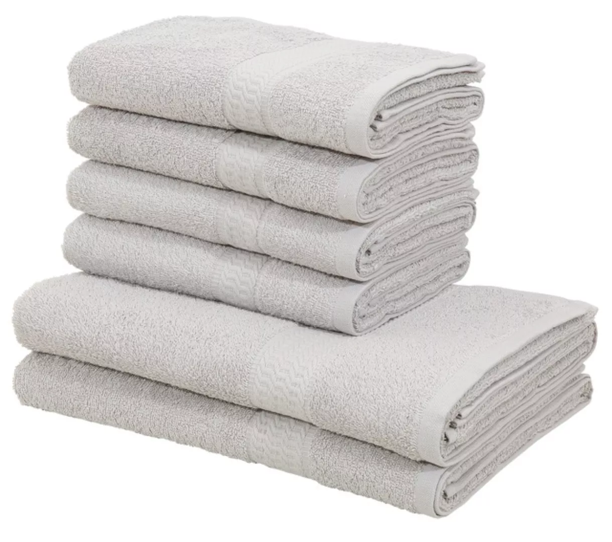 my home Handtuch Set »Juna, 2 Duschtücher 70x140, 4 Handtücher 50x100, 100% günstig online kaufen