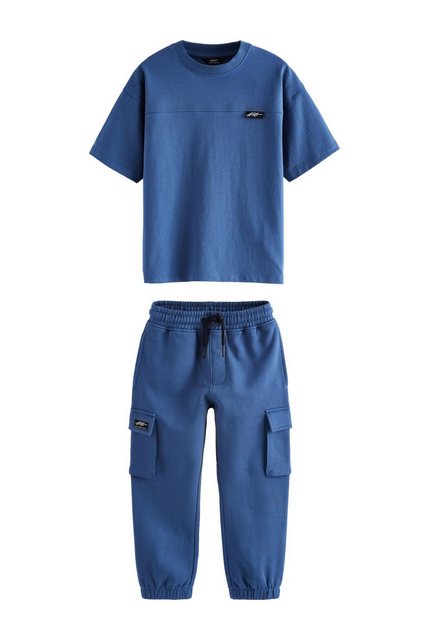 Next Shirt & Hose Kurzärmeliges Utility-T-Shirt und Jogginghose (2-tlg) günstig online kaufen