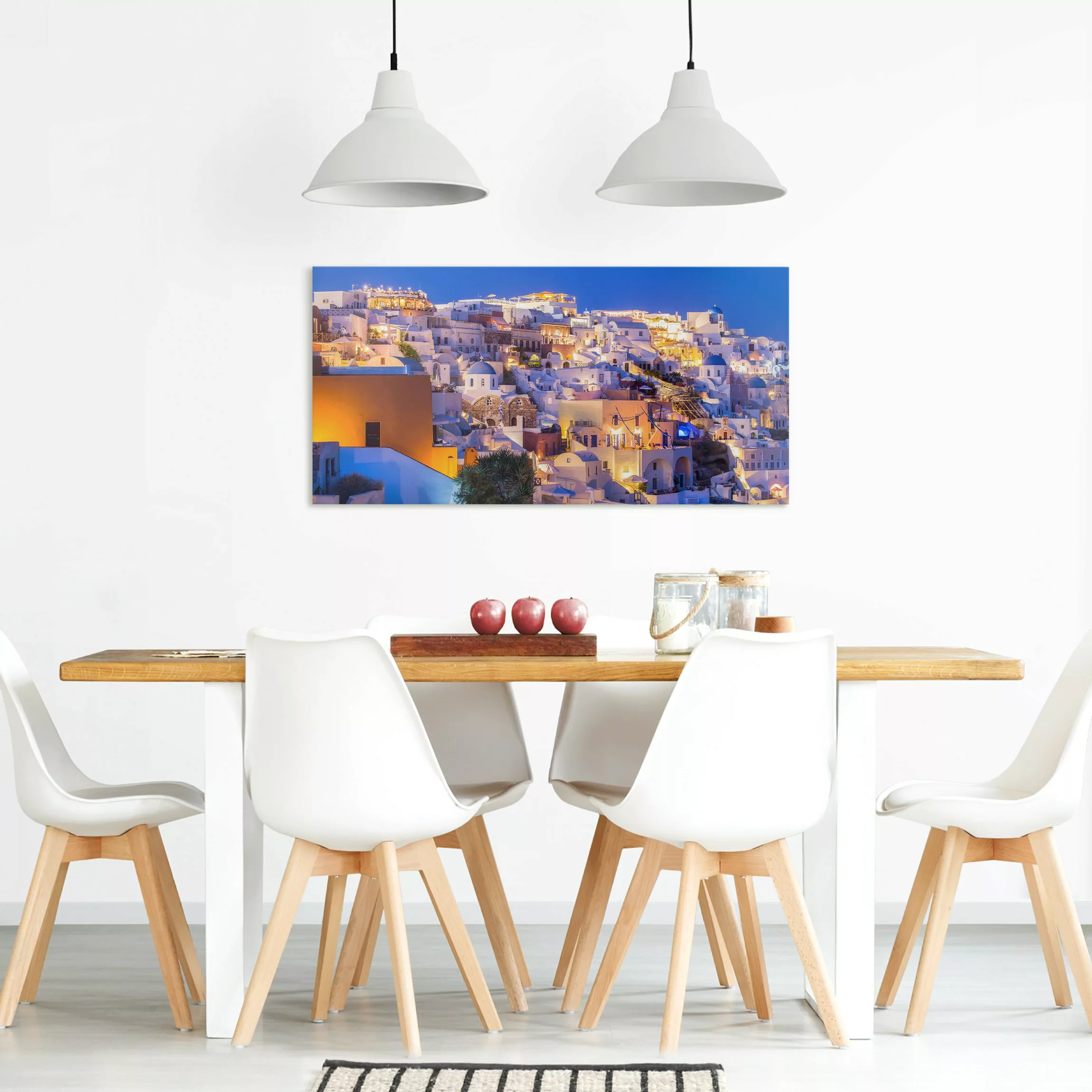 Leinwandbild Santorini at night günstig online kaufen