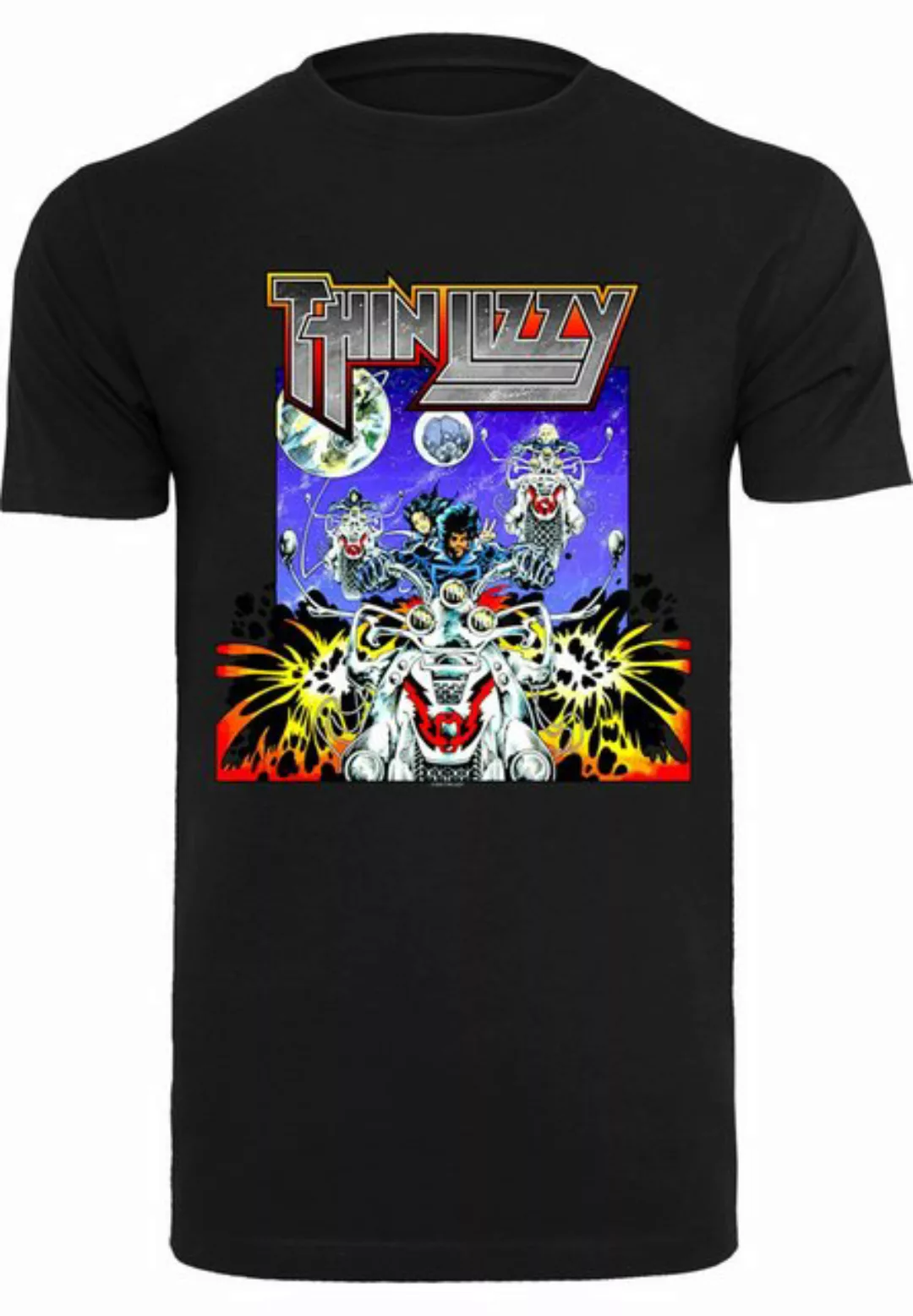 Merchcode T-Shirt Merchcode Thin Lizzy - TL Rocker T-Shirt Round Neck (1-tl günstig online kaufen