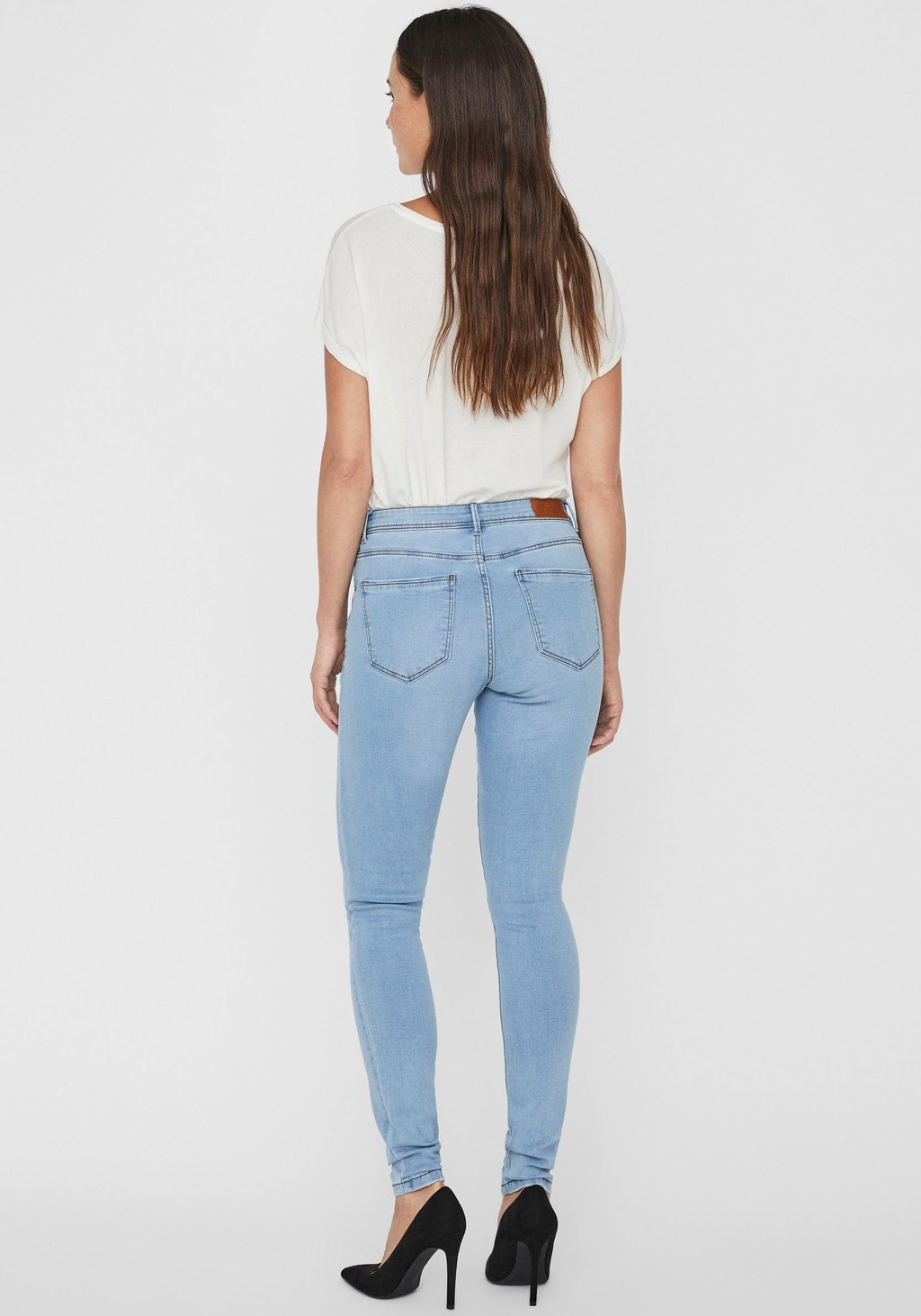 Vero Moda Damen Jeans VMTANYA - Skinny Fit - Blau - Light Blue Denim günstig online kaufen