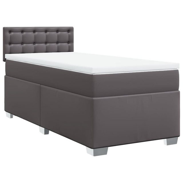 vidaXL Boxspringbett, Boxspringbett mit Matratze Cappuccino-Braun 90x200cm günstig online kaufen