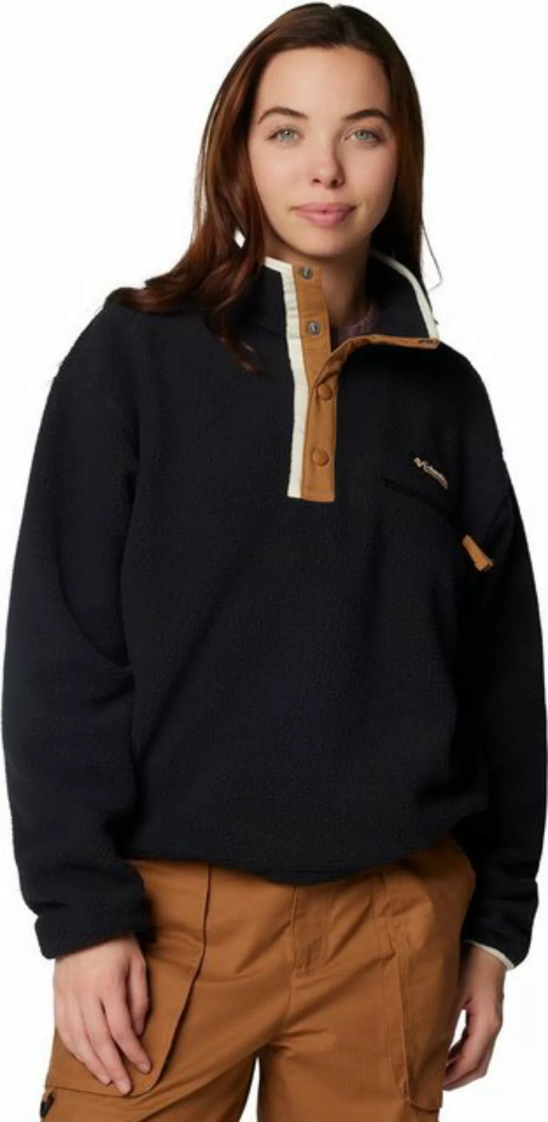 Columbia Fleecepullover Helvetia? II Cropped Half Snap Fleece BLACK günstig online kaufen