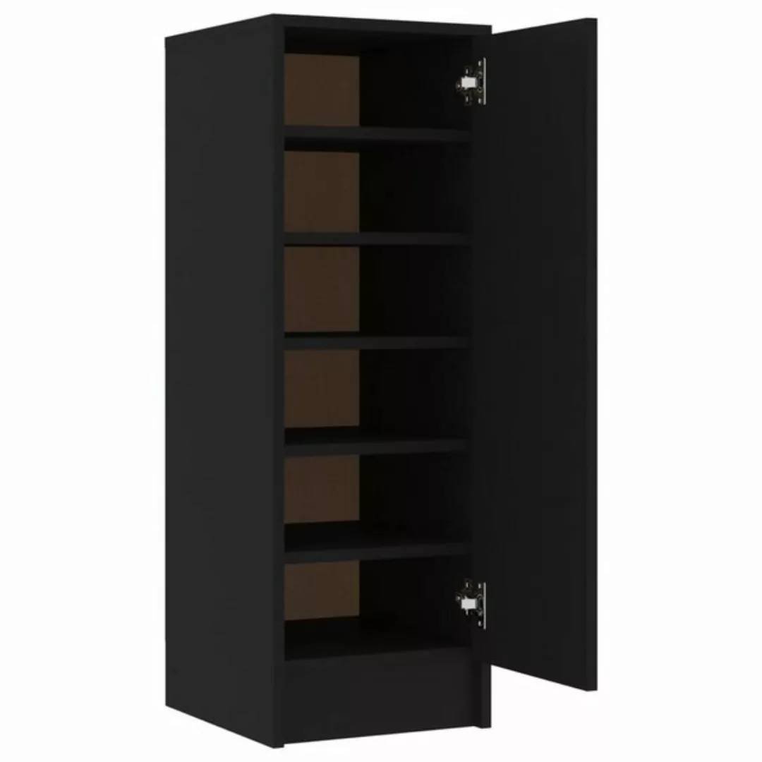 furnicato Hängeschuhschrank Schuhschrank Schwarz 32x35x92 cm Holzwerkstoff günstig online kaufen