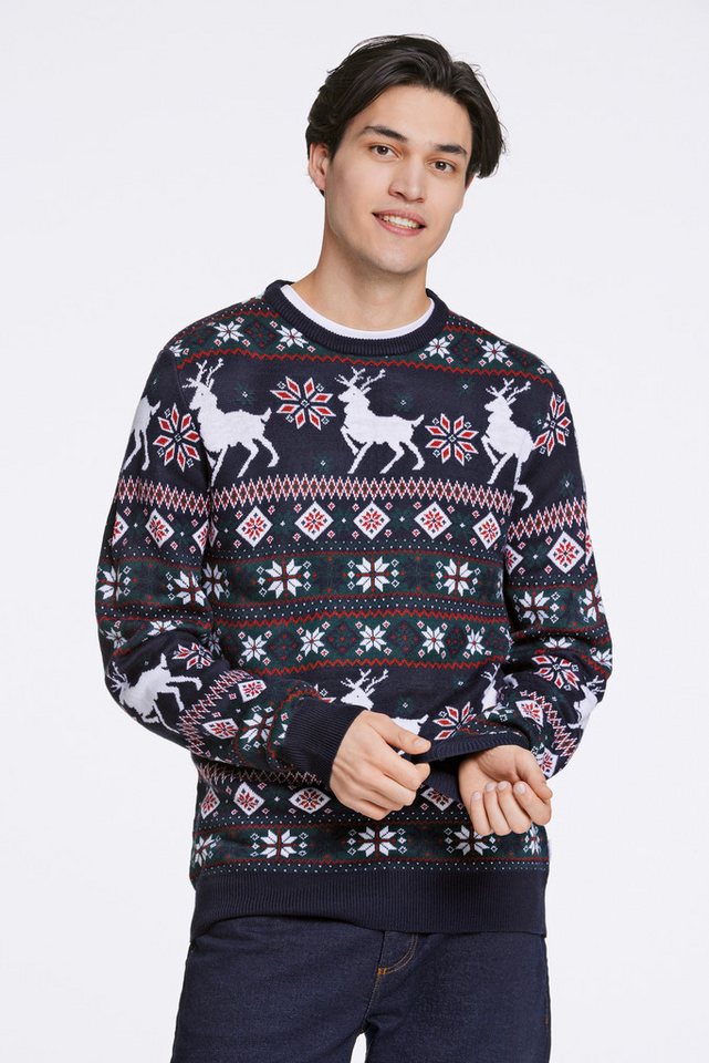 LINDBERGH Strickpullover in Weihnachts-Optik günstig online kaufen