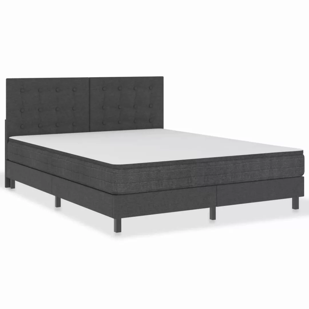 Boxspringbett Dunkelgrau Stoff 180x200 Cm günstig online kaufen