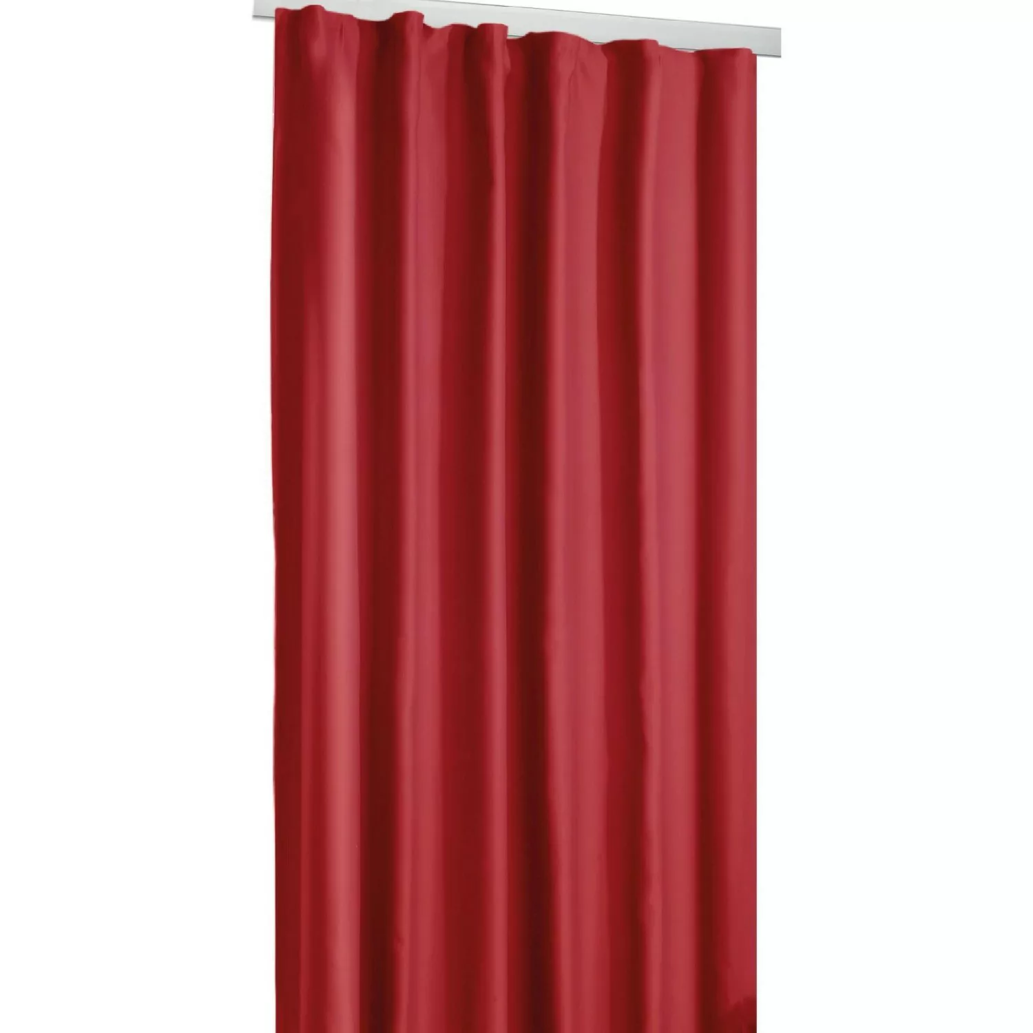 Arsvita Verdunkelungsgardine Universalband Shadow 135 cm x 295 cm Rot günstig online kaufen