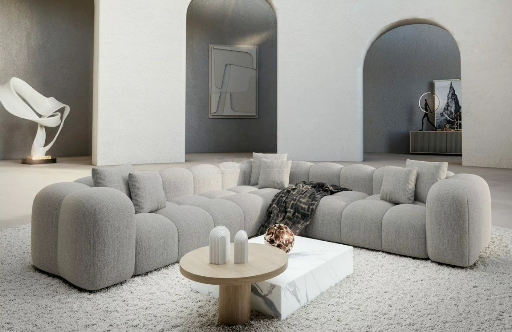 Sofa Dreams Ecksofa Modern Stoff Strukturtstoff günstig online kaufen