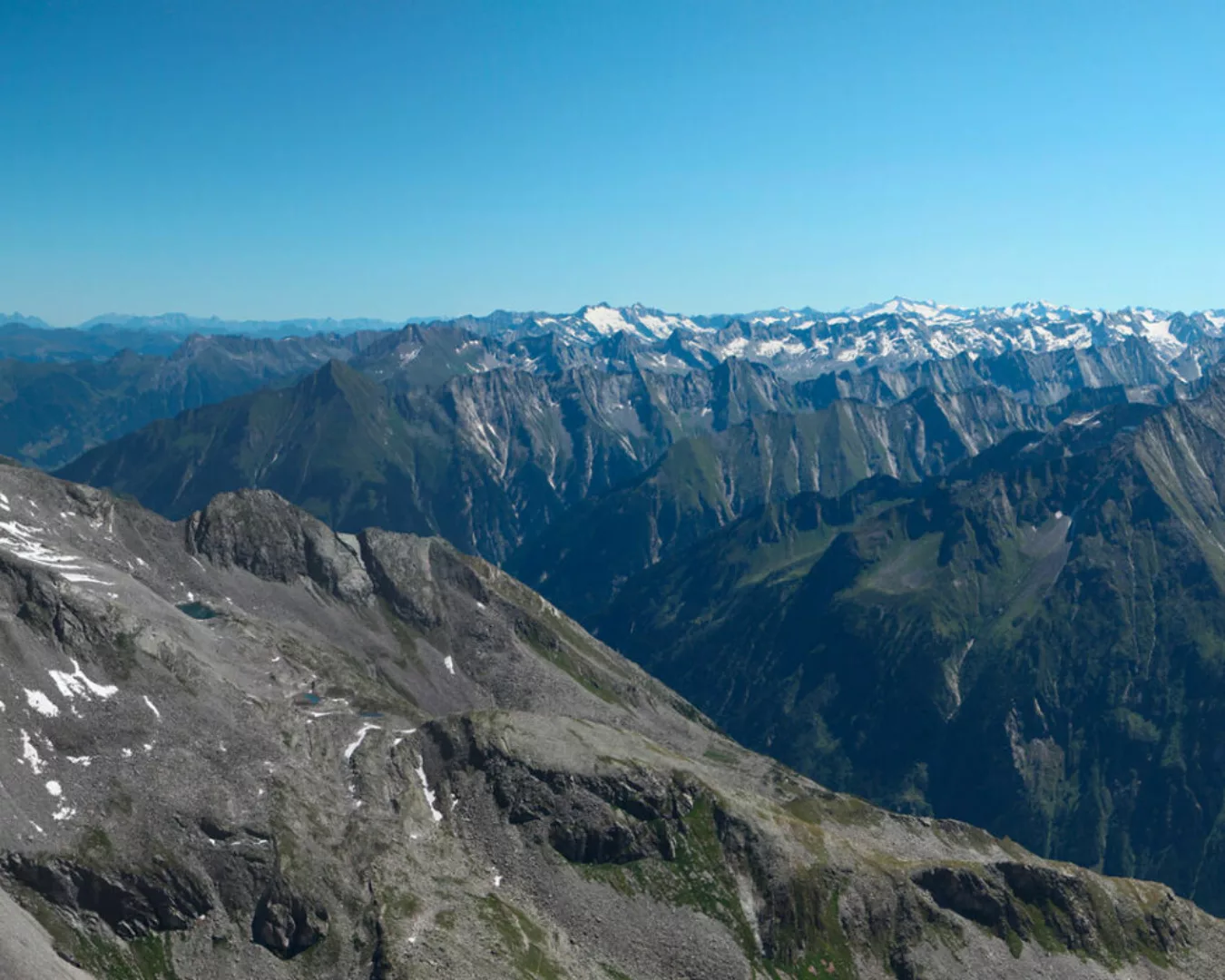 Fototapete "Alpengebirge" 4,00x2,50 m / Glattvlies Perlmutt günstig online kaufen