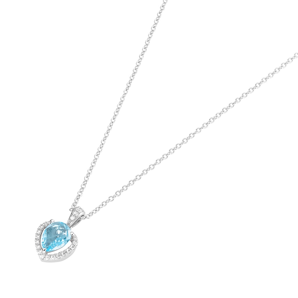 Smart Jewel Kette mit Anhänger "mit Edelsteinen und Zirkonia Steinen, Silbe günstig online kaufen