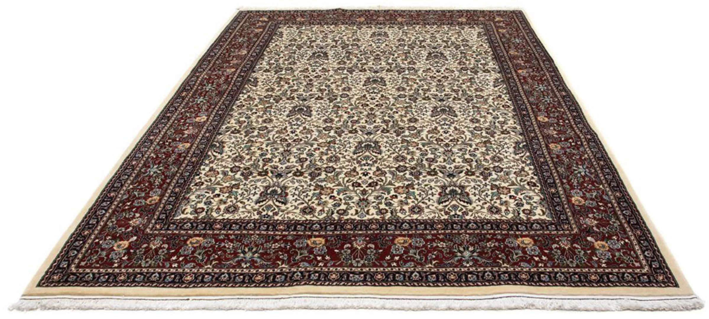 morgenland Wollteppich »Moud Blumenmuster Beige 292 x 210 cm«, rechteckig, günstig online kaufen