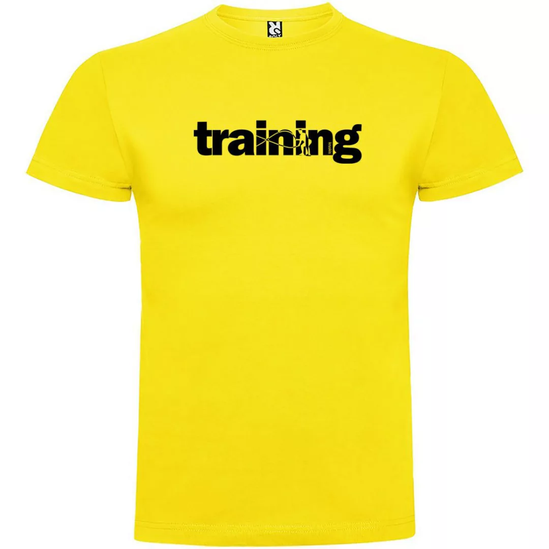 Kruskis Word Training Kurzärmeliges T-shirt S Yellow günstig online kaufen