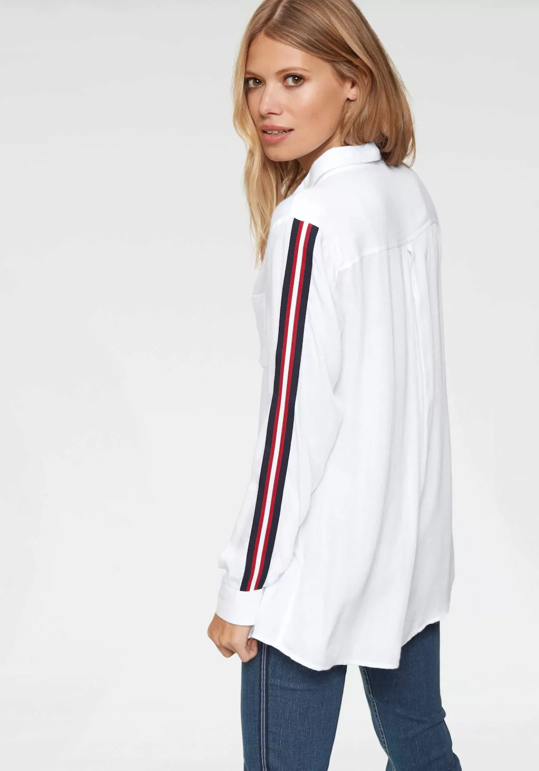 Aniston CASUAL Hemdbluse mit Galonstreifen günstig online kaufen