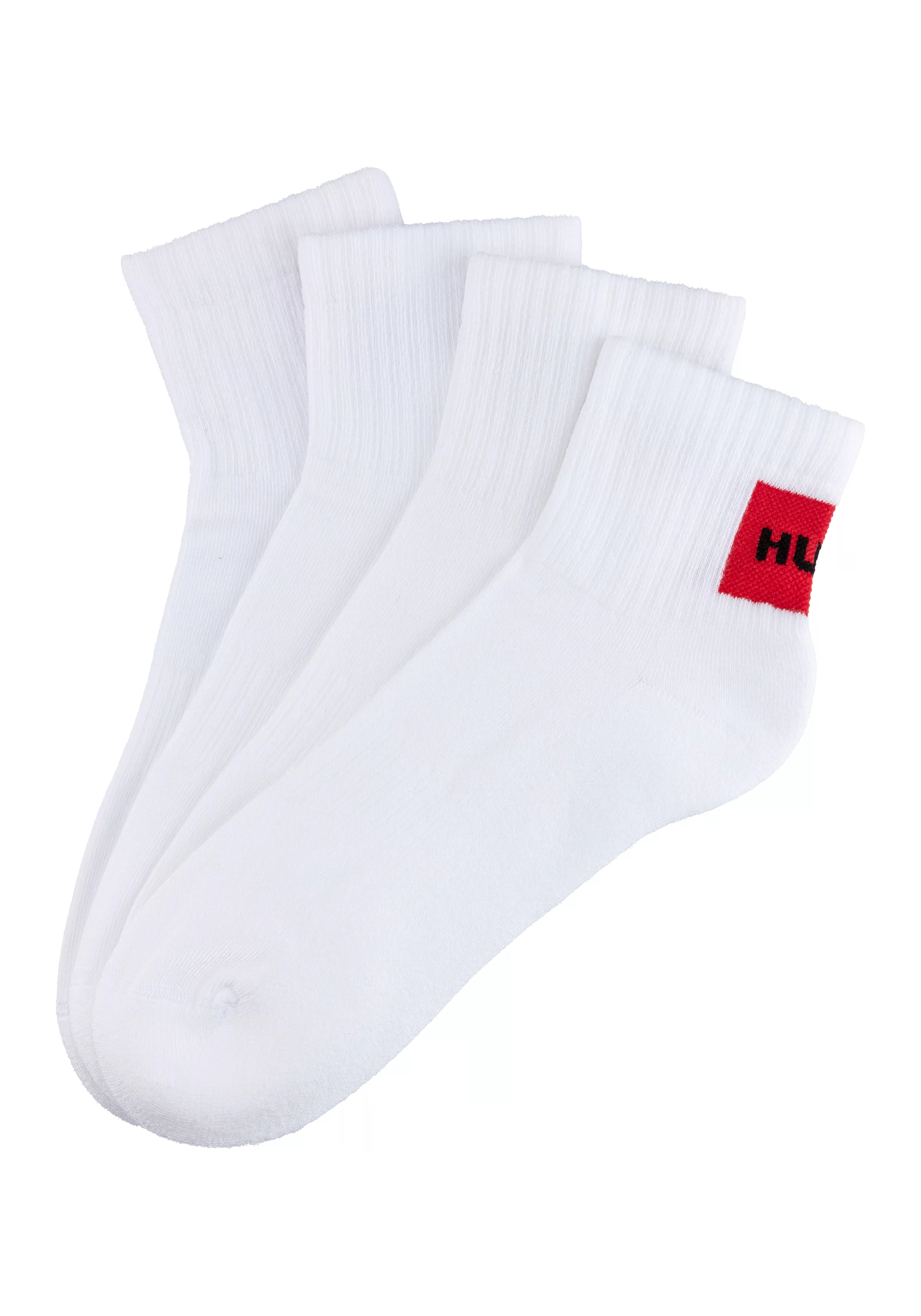 HUGO Underwear Freizeitsocken "2P SH RIB LABEL CC", (Packung, 2 Paar, 2er P günstig online kaufen