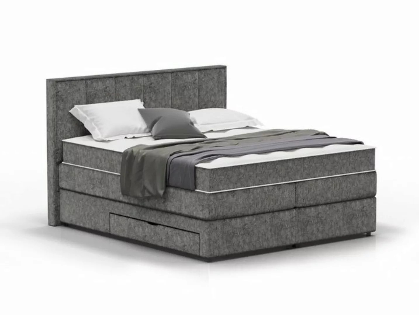 Moebel-Eins Boxspringbett, MONACO Boxspringbett, Härtegrad 3, Bezug Stoff a günstig online kaufen