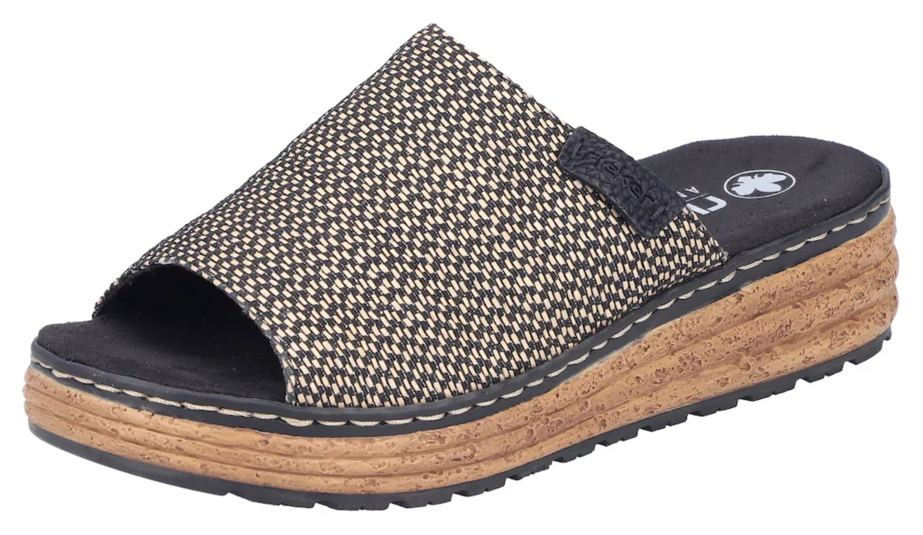 Rieker Keilpantolette, Sommerschuh, Schlappen, Hausschuh, in Weite H (= seh günstig online kaufen