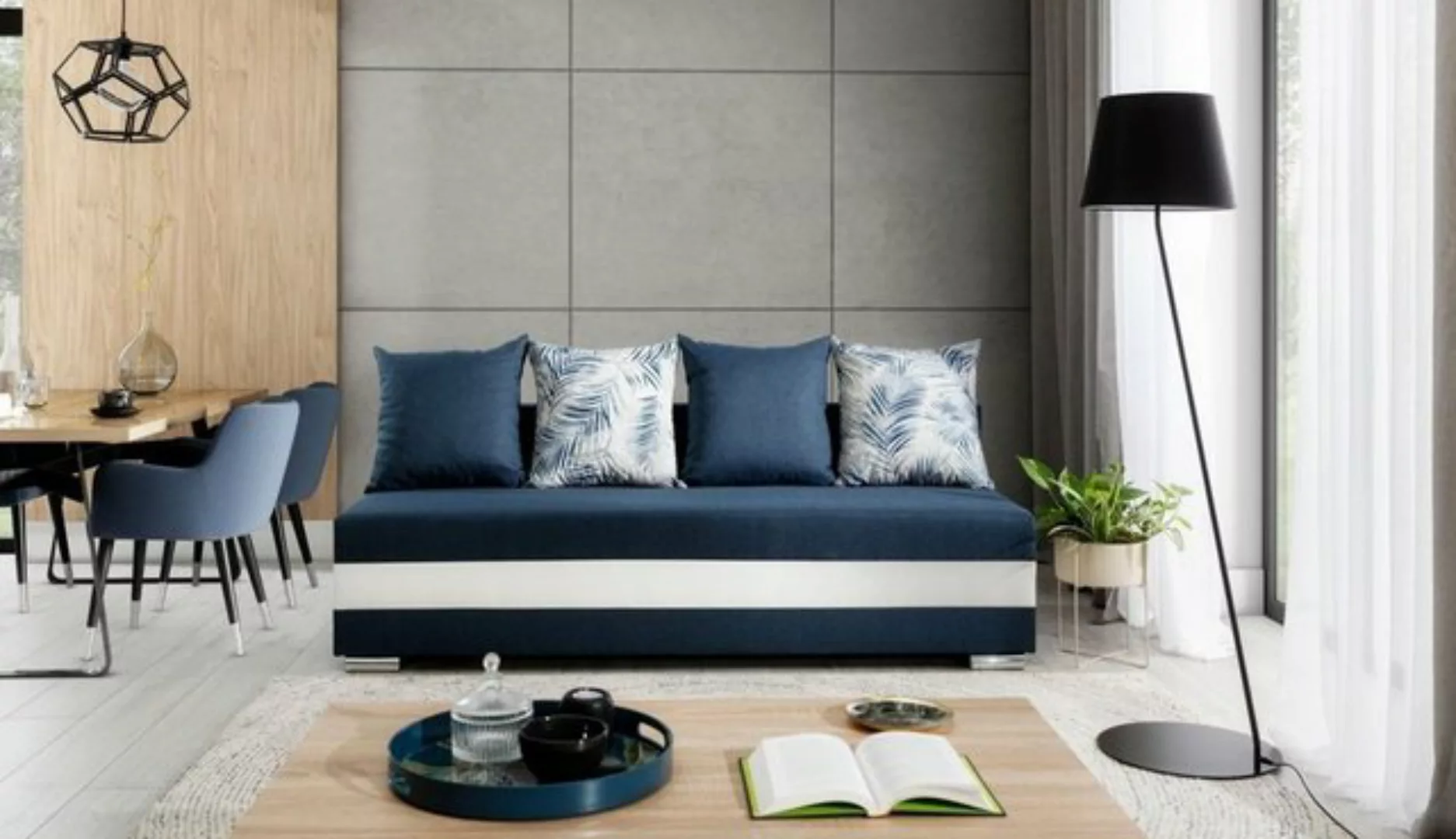 Luxusbetten24 Schlafsofa Designer Sofa Carina, mit Schlaffunktion und Staur günstig online kaufen