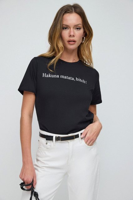 No Matter What T-Shirt Gedrucktes Basic-T-Shirt günstig online kaufen