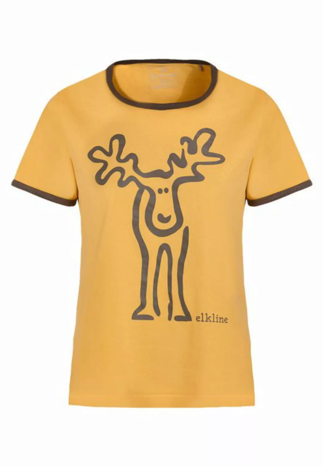 Elkline T-Shirt Rudolfine Retro Kult Elch Brust und Rücken Print günstig online kaufen