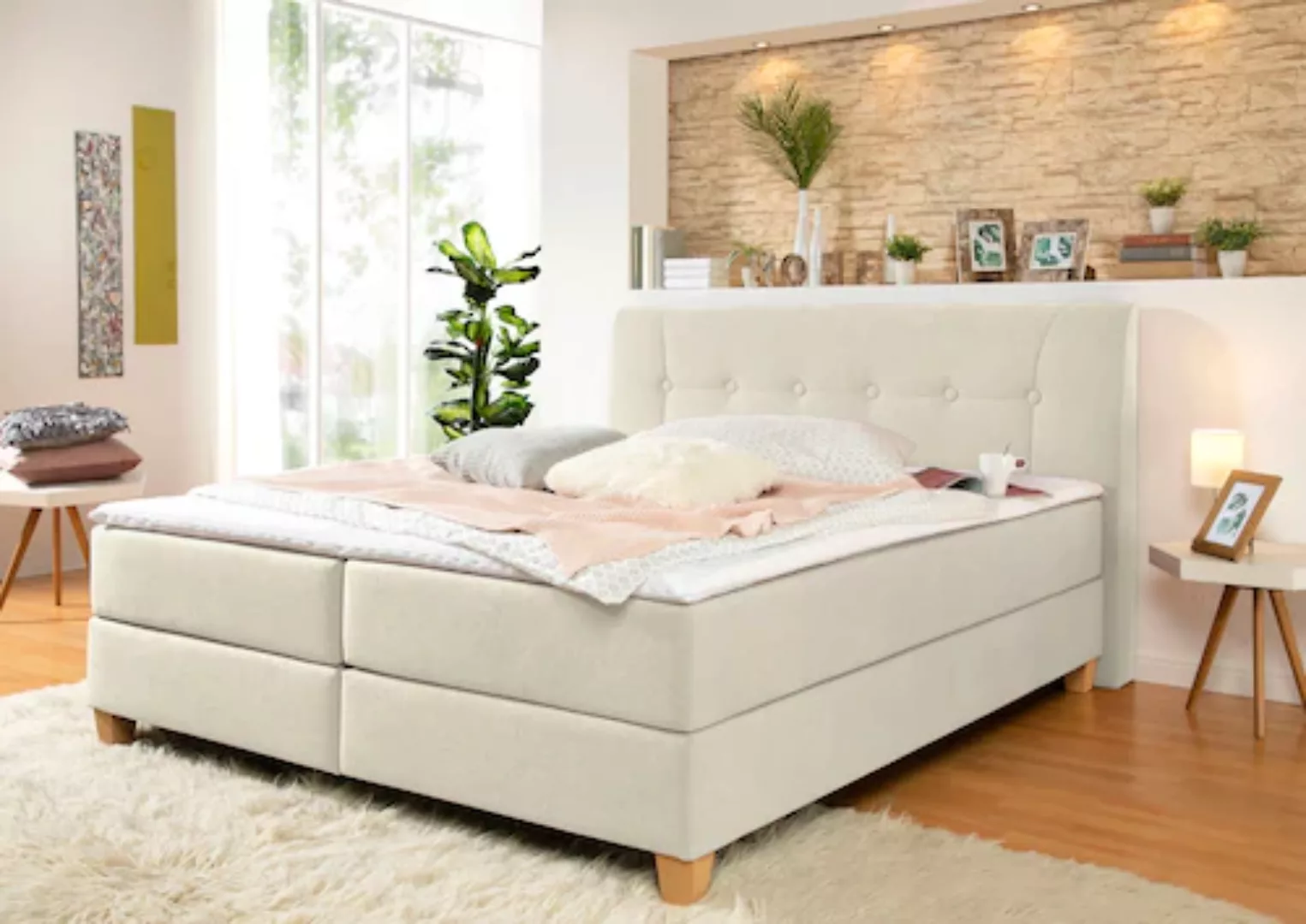 Home affaire Boxspringbett "Calloway" günstig online kaufen