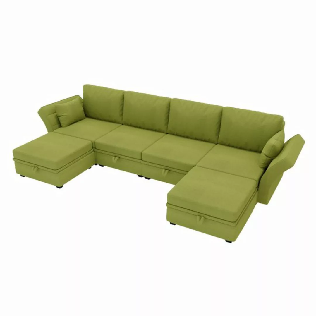 MODFU Sofa Sektionalsofa, U-förmiges Sektionalsofa mit Lagerung, casual Spl günstig online kaufen