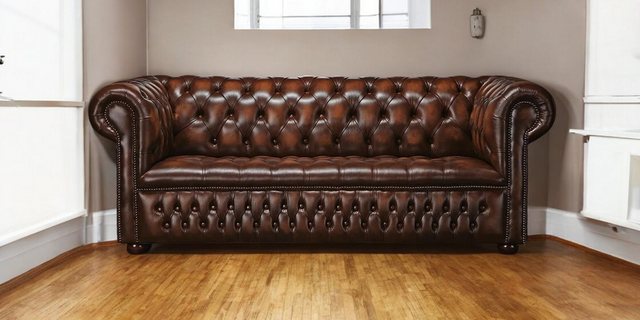 JVmoebel Chesterfield-Sofa Chesterfield Polster Sofa Designer Garnitur 3 Si günstig online kaufen