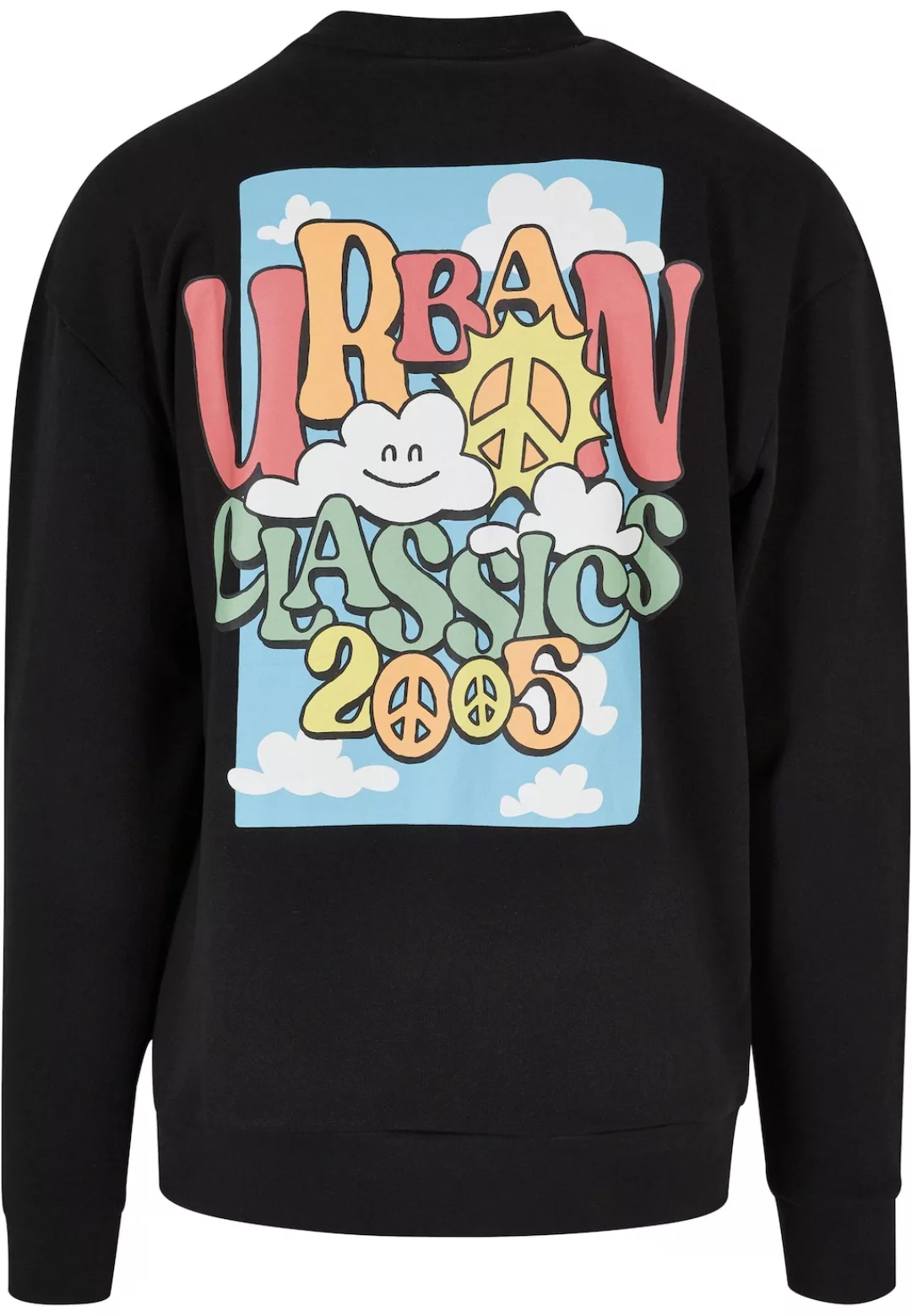 URBAN CLASSICS Rundhalspullover "Urban Classics Herren Cloudy Crew" günstig online kaufen